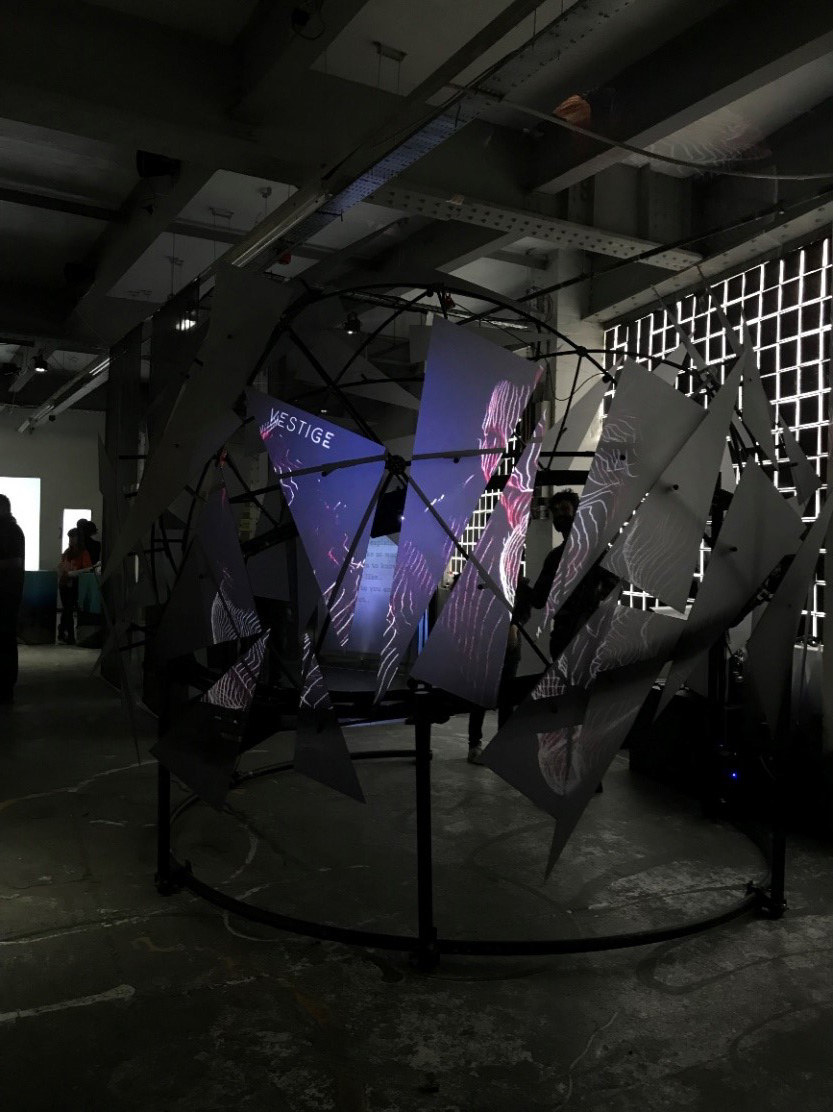 An interior view of one of the Alternate Realities installations