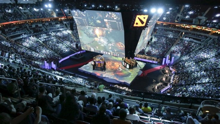Image of a live eSports event: the International Dota 2 Championships 2015