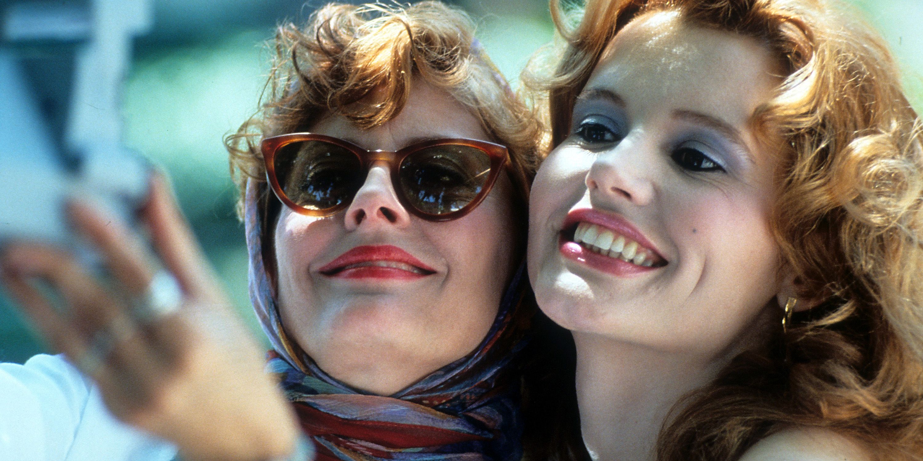 Susan Sarandon and Geena Davis in a still from Thelma & Louise