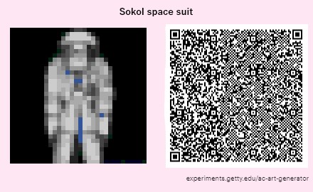 Space suit QR code