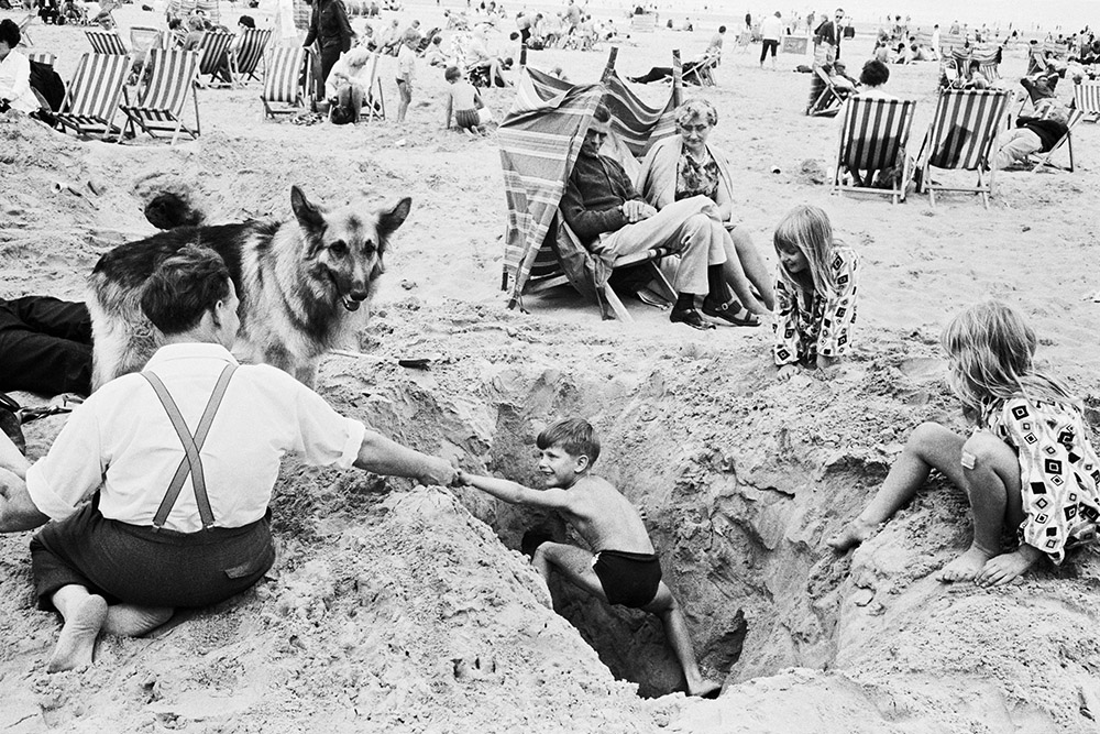 Family on the beach at Margate