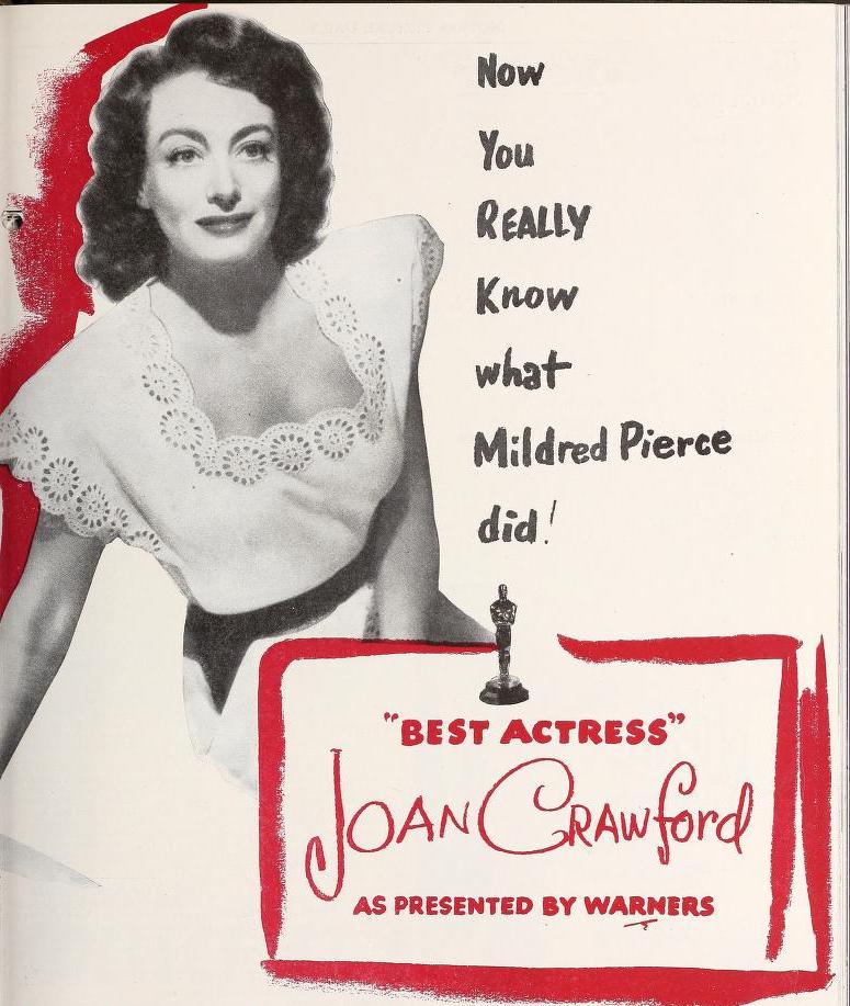 Poster for Mildred Pierce featuring Joan Crawford