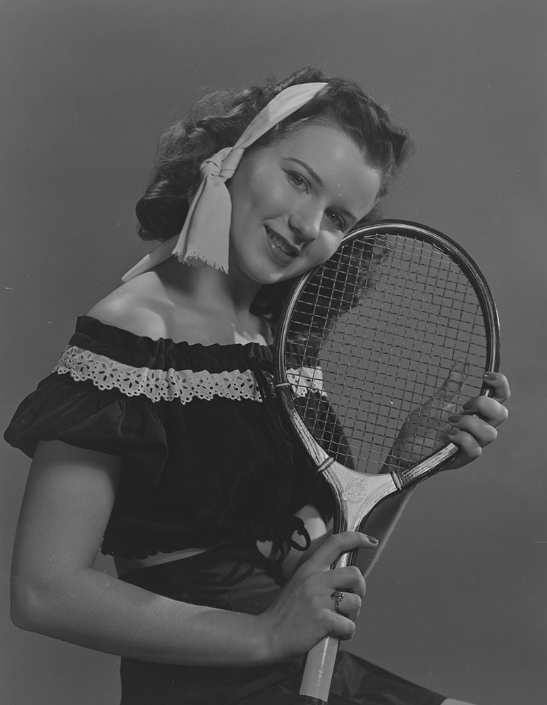Woman holding a tennis racket
