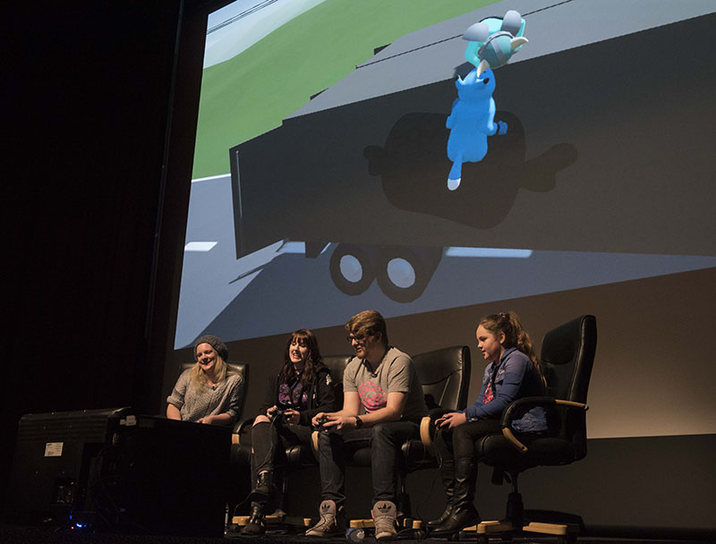 The Yogcast on stage at Yorkshire Games Festival