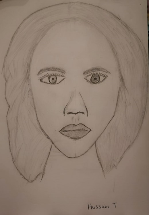 Sketch of woman's face