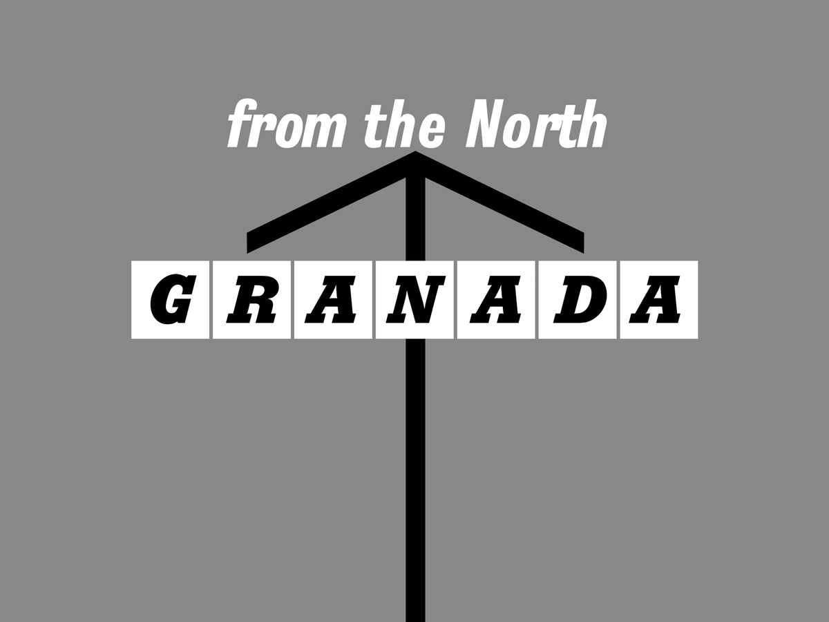 Logo of Granada Television with legend 'From the North'