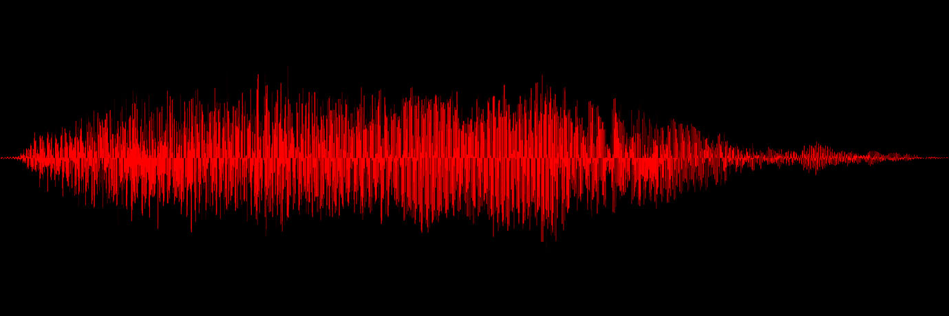 visual representation of the Wilhelm scream soundwave