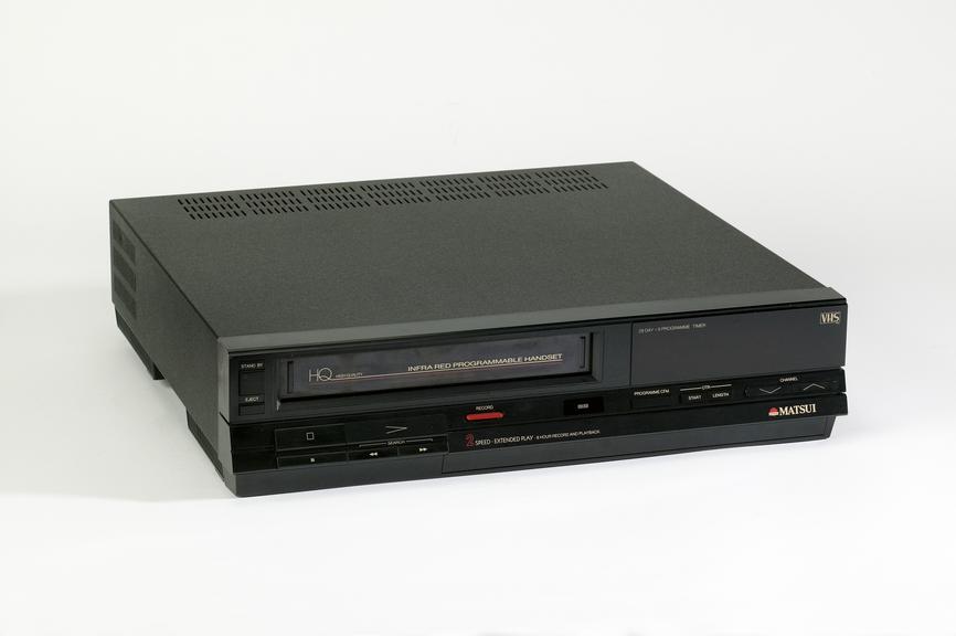 Black Matsui video cassette recorder