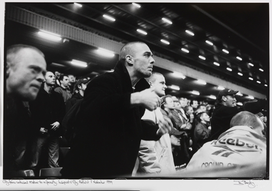 'City fans unbiased reaction to a penalty. Liverpool v City, Anfield', 1 Nov 1999 © Ian Beesley, National Media Museum Collection 