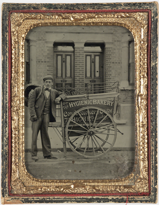 Baker's boy ambrotype, c. 1860