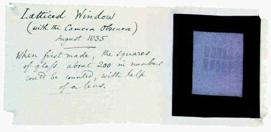 Latticed Window at Lacock Abbey, 1835, William Henry Fox Talbot, National Media Museum Collection