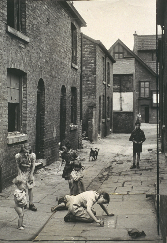 Children play in slum housing area in Hulme, Manchester, 4 July 1946, White, Daily Herald Archive, National Media Museum Collection / SSPL
