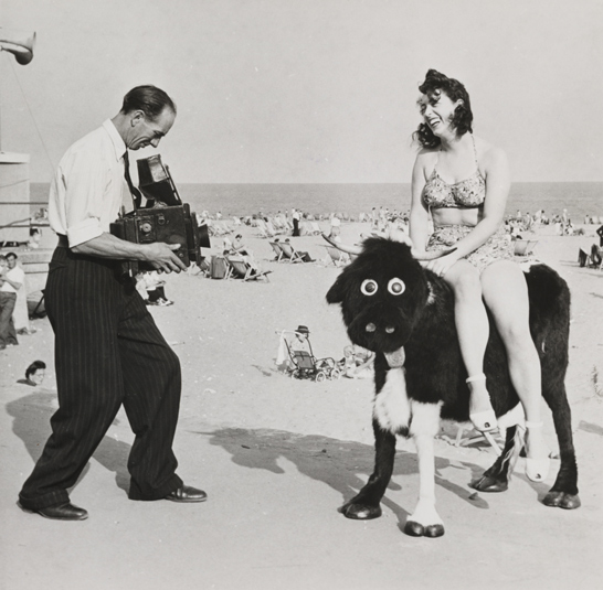 Roy Kirby photographing Miss Carmel Martin, Ramsgate, 24 September 1949, Daily Herald Archive, National Media Museum Collection