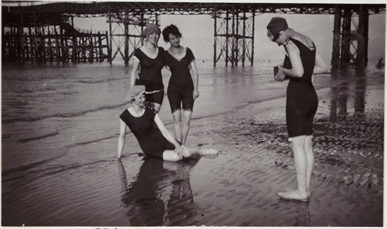 Taking a group photograph on the beach, c. 1910, National Media Museum Collection