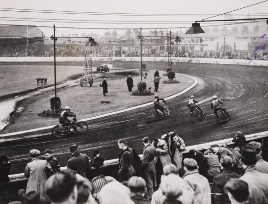 Speedway at Belle Vue, Manchester, 10 June 1946, Bert Abell, Daily Herald Archive, National Media Museum Collection / SSPL