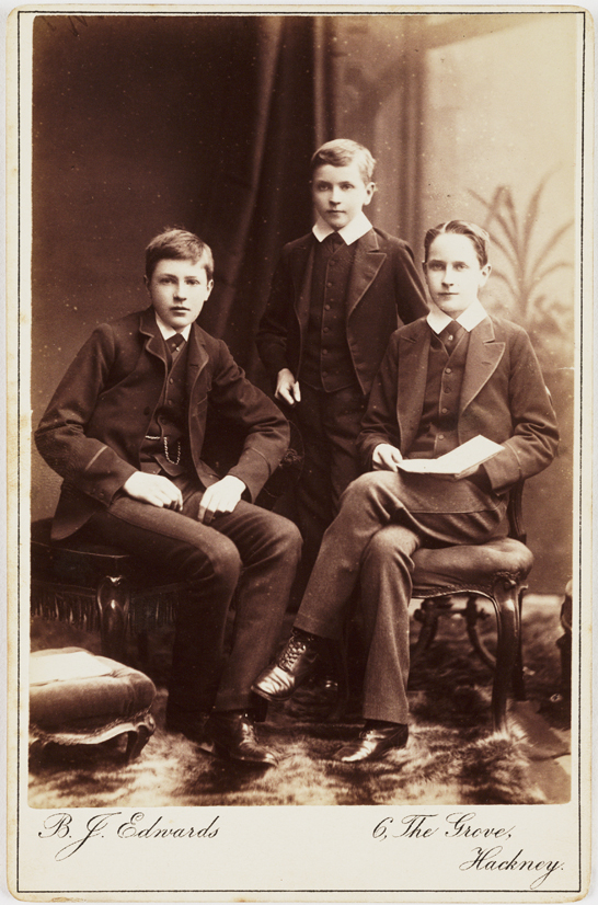 Three brothers, 1884, B.J. Edwards © National Media Museum / SSPL. Creative Commons BY-NC-SA