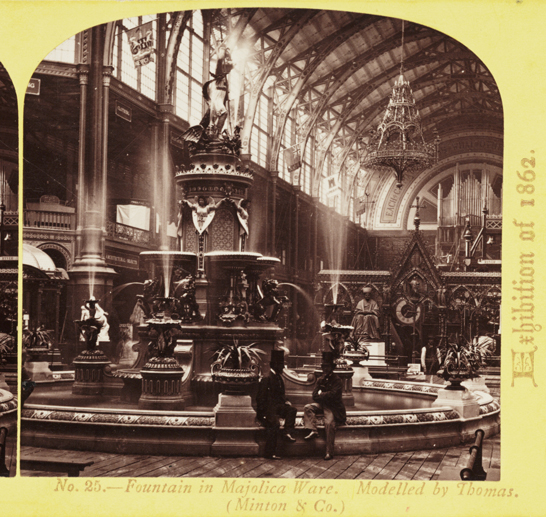Fountain in Majolica Ware, 1862, London Stereoscopic Company © National Media Museum, Bradford / SSPL. Creative Commons BY-NC-SA