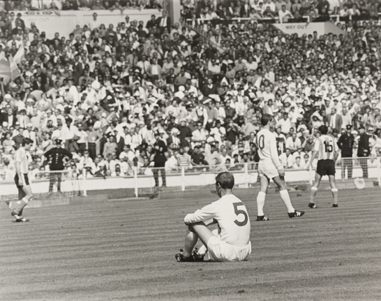 Jackie Charlton sits waiting for play to start again..., 1966, National Media Museum, Bradford © Daily Herald / BIPPA