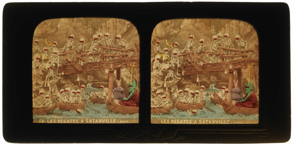 Les Régates à Satanville - Enfer [The Boat Race in Satanville – Hell], back lit, 1868, National Media Museum, Bradford / SSPL. Creative Commons BY-NC-SA