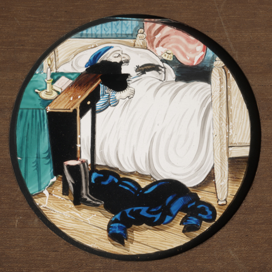 Man eating rats lantern slide [zoomed in], c. 1851 - 1909, Charles Baker © National Media Museum, Bradford / SSPL. Creative Commons BY-NC-SA