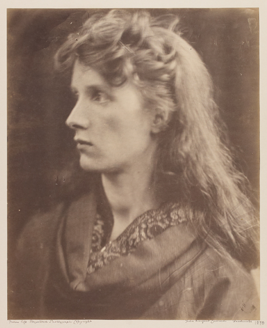 'Profile of the Mountain Nymph', 1870, Julia Margaret Cameron © The Royal Photographic Society Collection 