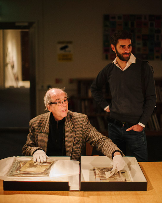 David Hurn and Jonas Bendiksen in Insight: Collections and Research Centre © Murray Ballard