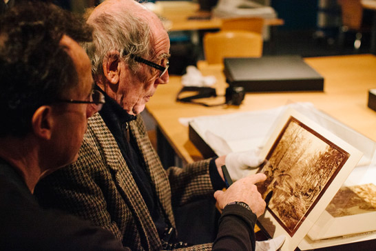 Peter Marlow and David Hurn in Insight: Collections and Research Centre © Murray Ballard