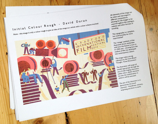 Proposal for BIFF 2014 identity © David Doran