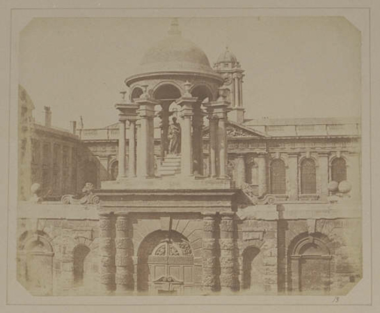 Plate XIII from The Pencil of Nature, Queens College Oxford, Entrance Gateway, William Henry Fox Talbot © National Media Museum, Bradford / SSPL. Creative Commons BY-NC-SA