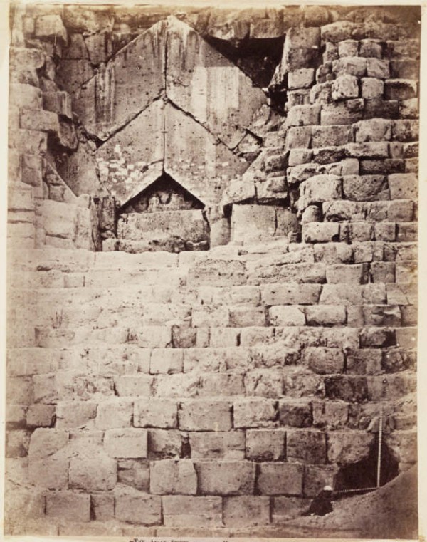 Charles Piazzi Smyth (1819-1900) Entrance to the Great Pyramid of Giza, 1865 Albumen print National Media Museum 