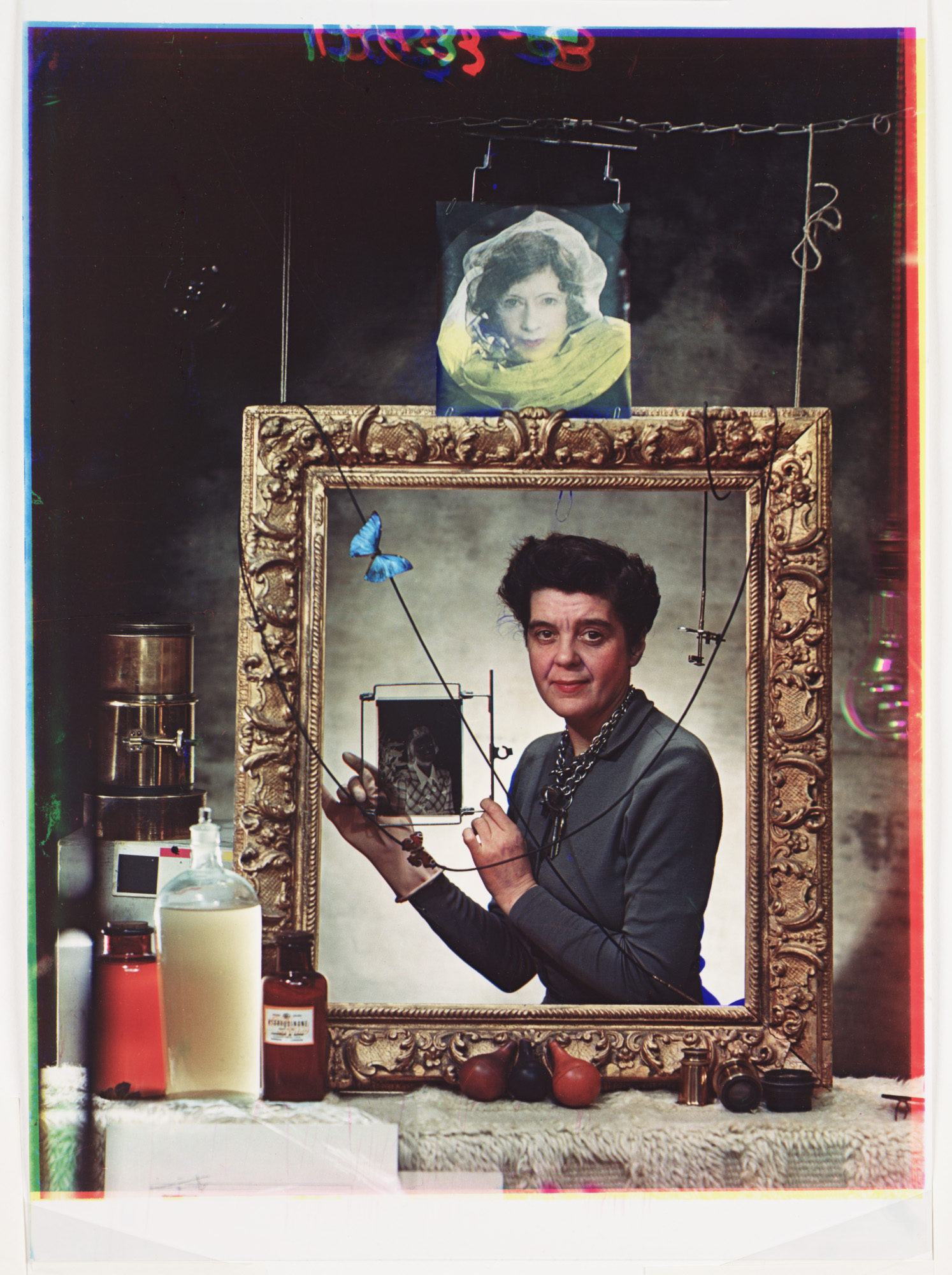 ‘Self portrait with image of Hecate’, 1940, Madame Yevonde