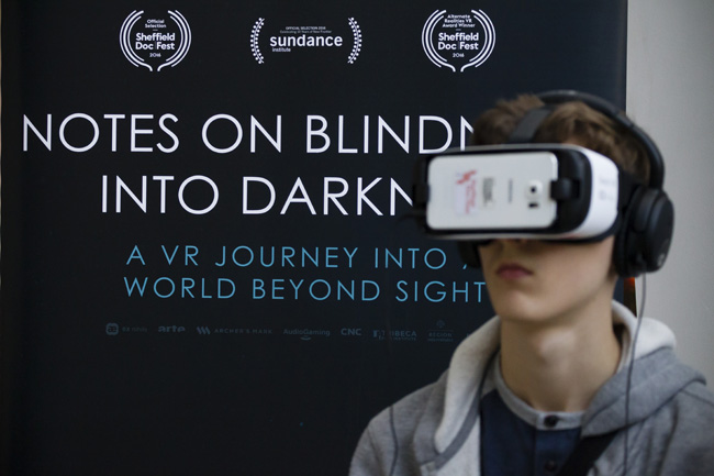 VR demonstration, part of Widescreen Weekend 2016