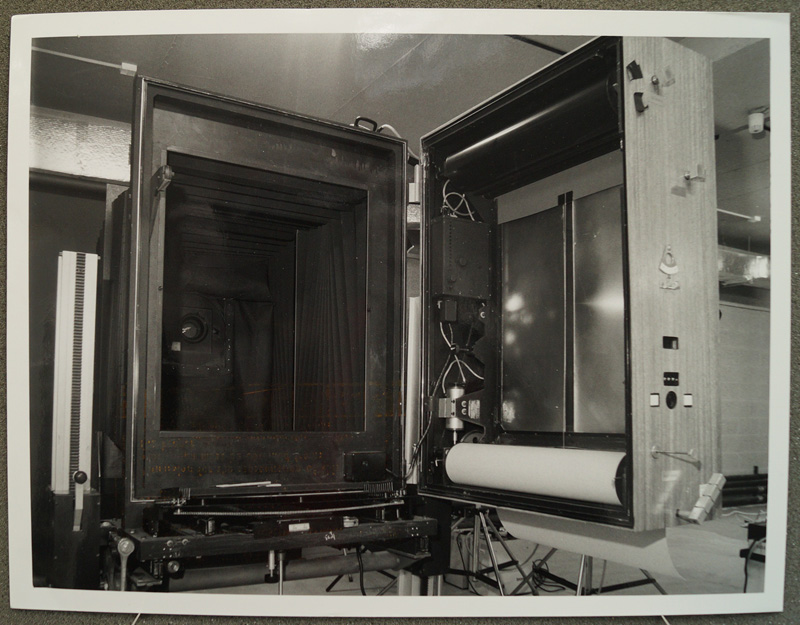 Back of 20x24 Polaroid camera 