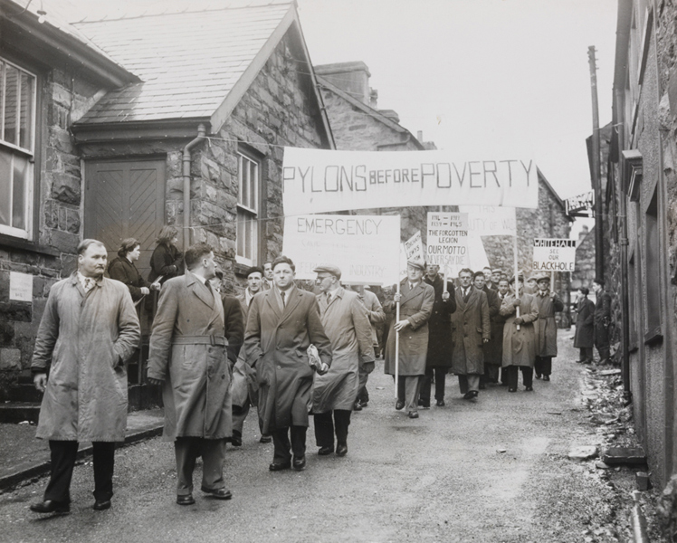 'Pylons Before Poverty' Call at Atom Station Inquiry, 13 February 1958. Daily Herald Archive / National Science and Media Museum Collection / SSPL