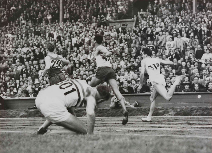 110 Metres Hurdles Olympic Heat, 1948 Olympics, London