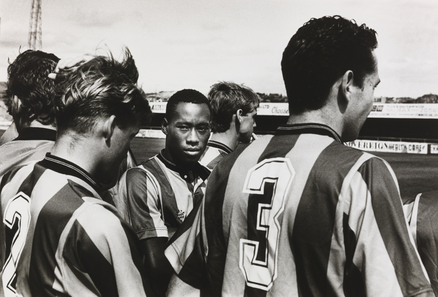 Team photo time, waiting around for the photographer to say smile © Eamonn McCabe National Science and Media Museum Collection