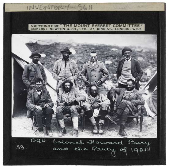 Group shot of members of the expedition at the 17300ft camp