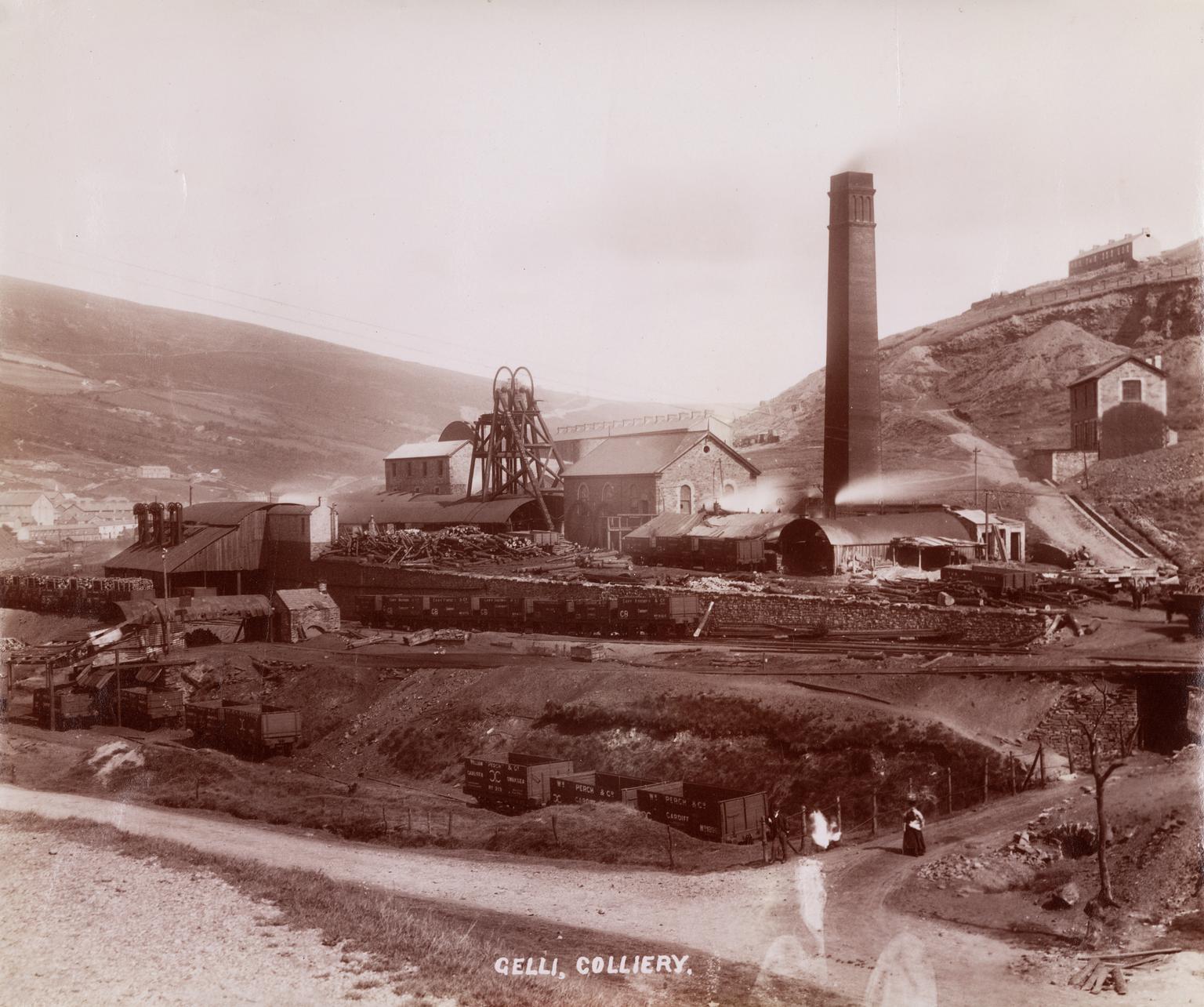 Albumen photograph: Gelli, Colliery, South Wales, 1880-1895 © Science Museum Group collection