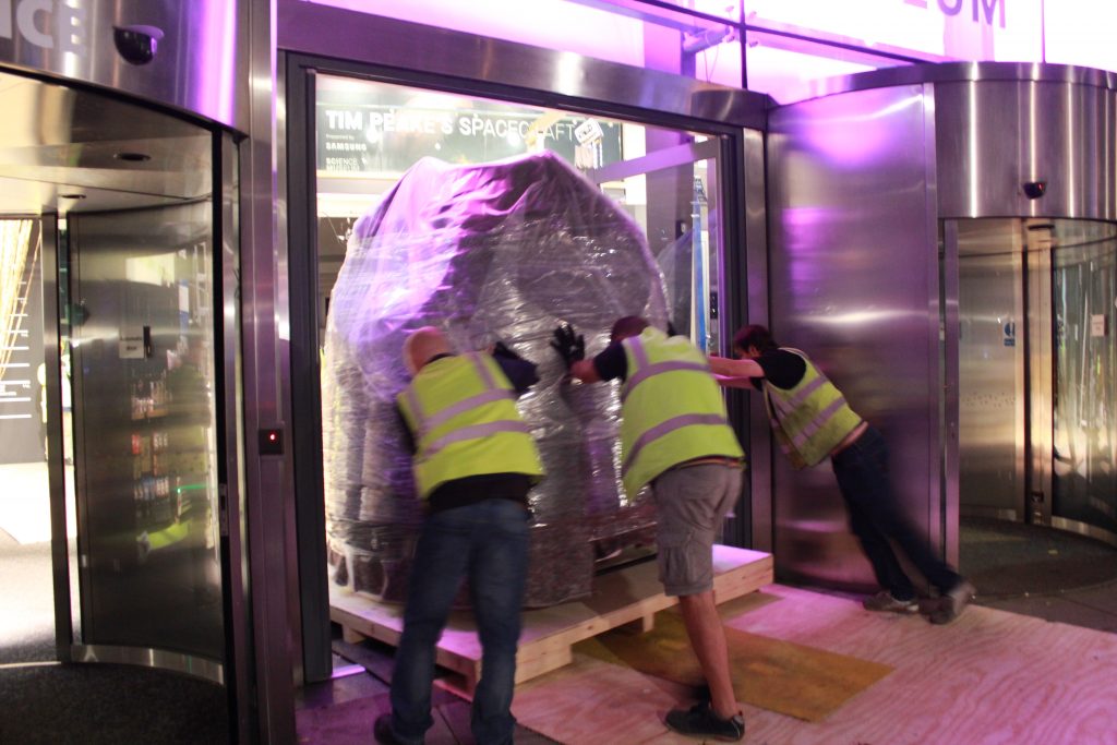 Soyuz being unpacked in our foyer