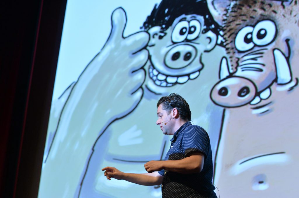 Aardman studios animator Andy Symanowski introduces a screening of Early Man