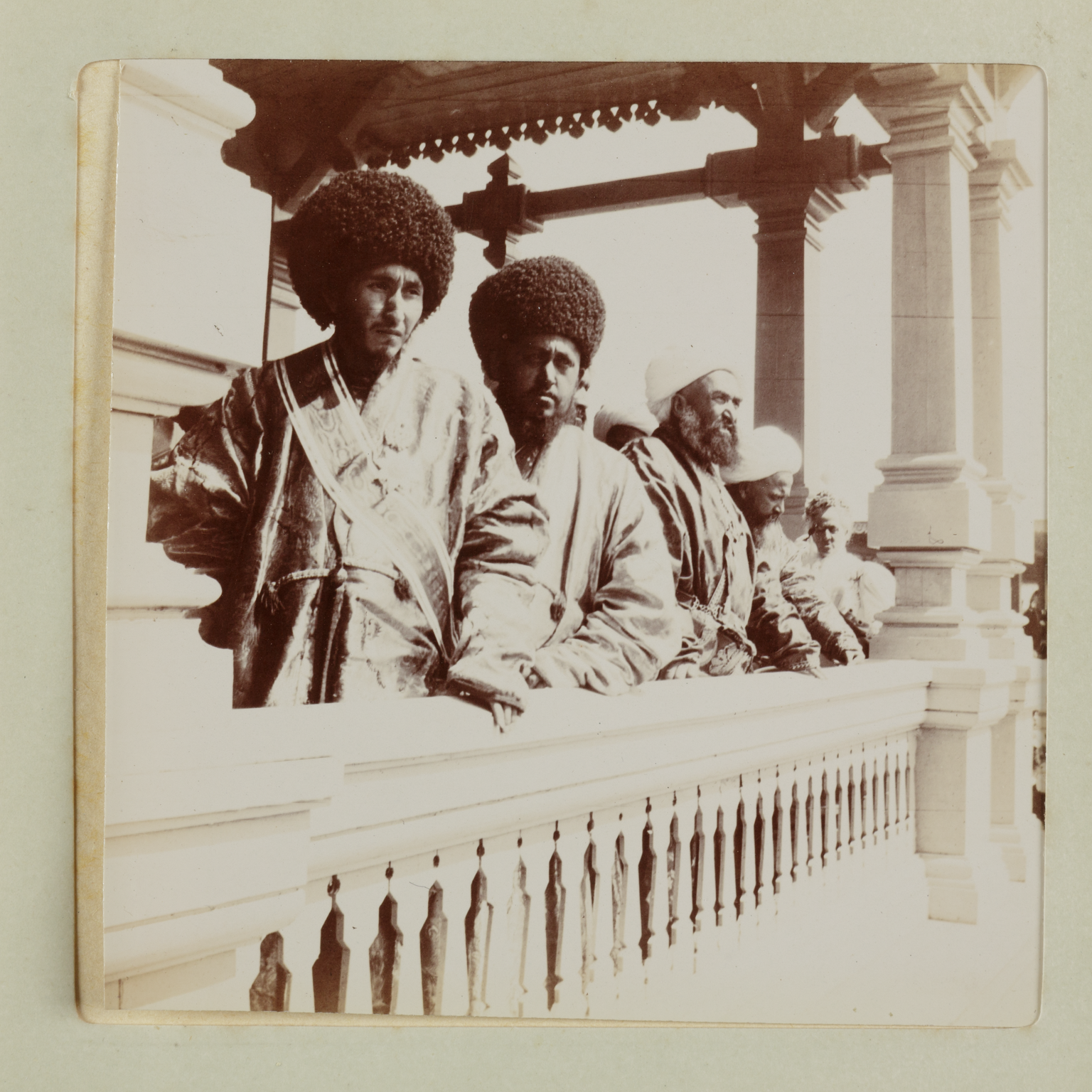 Eldest son of the Khan of Khiva & attendant & two members of Emir of Bokhara's suite