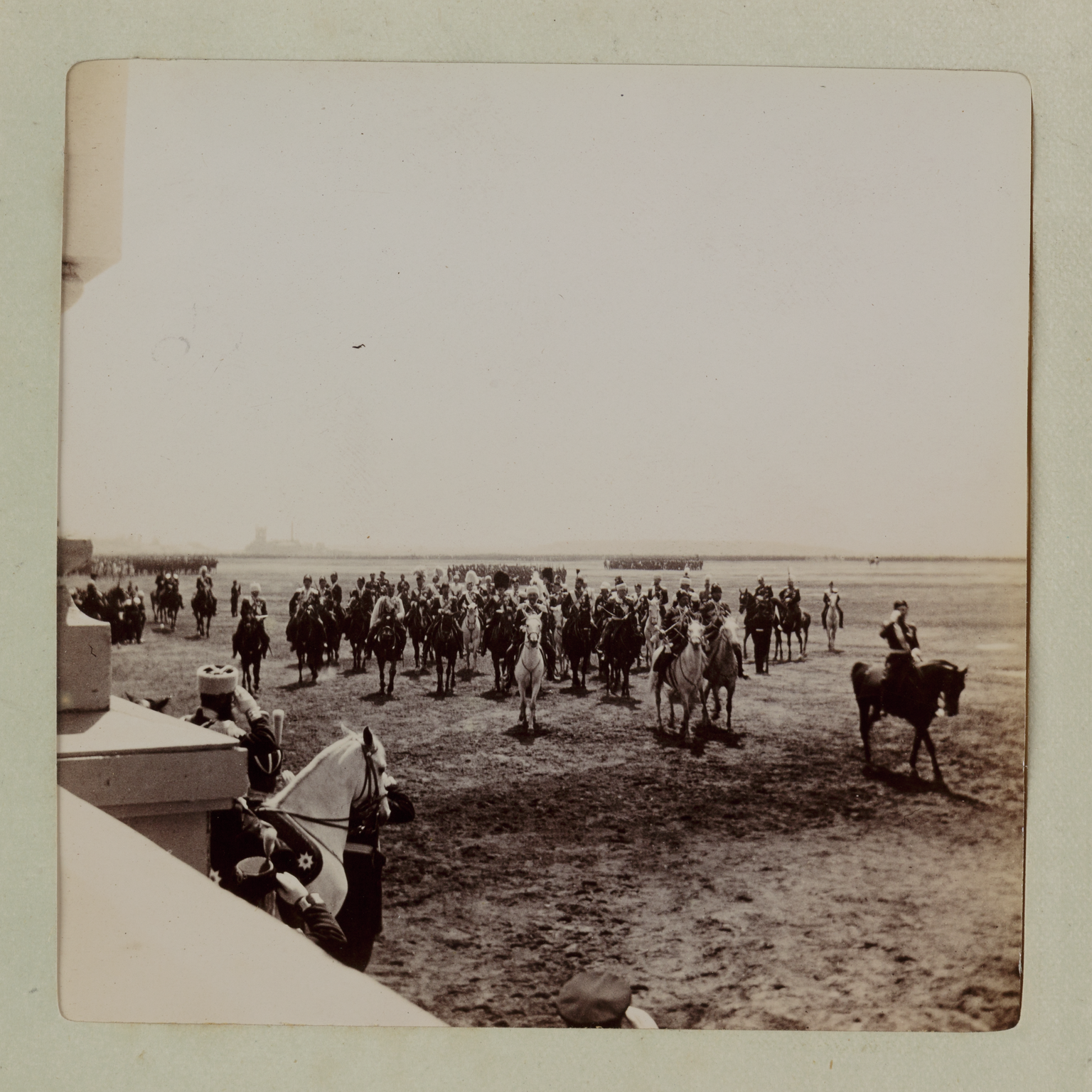 Emperor of Russia—returning the salute