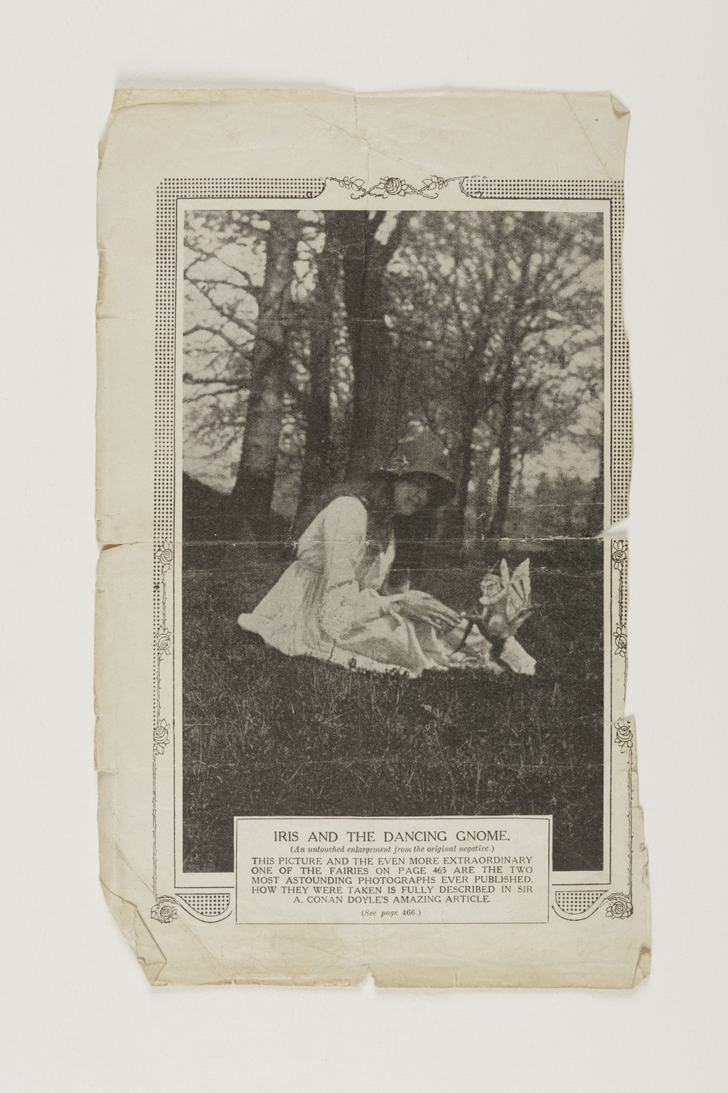 Cottingley Fairies photograph featured in The Strand magazine