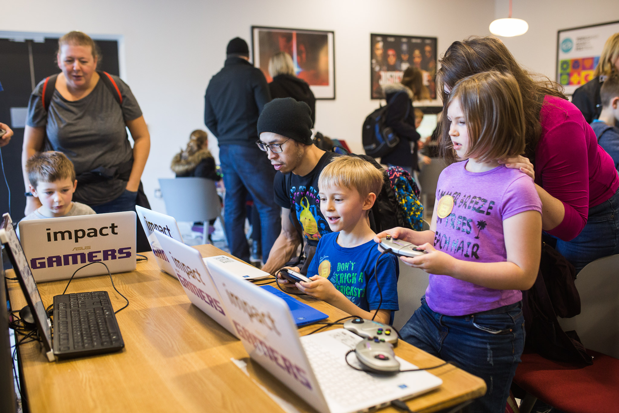 Visitors at an Impact Gamers event at the Yorkshire Games Festival