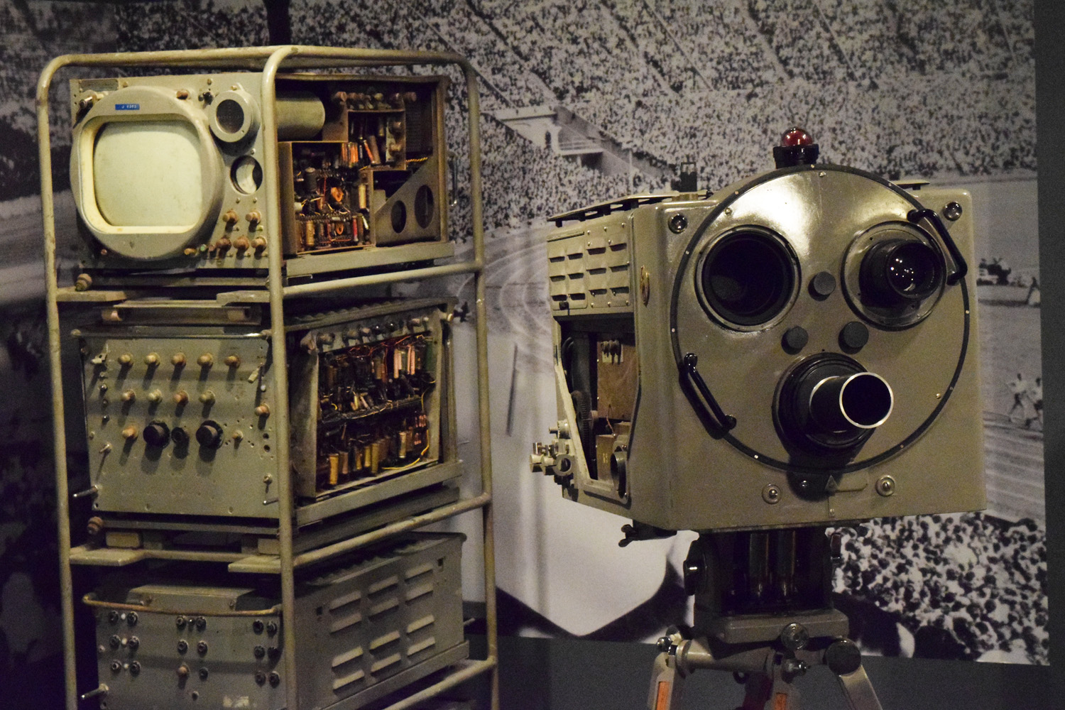 Cameras used at the Austerity Olympics on display in Action Replay