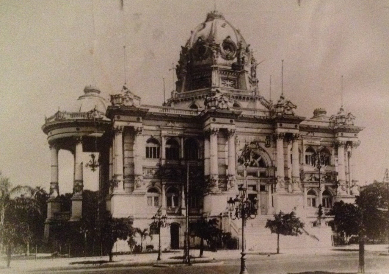 Photograph showing the Monroe Palace, Rio de Janeiro, 1928