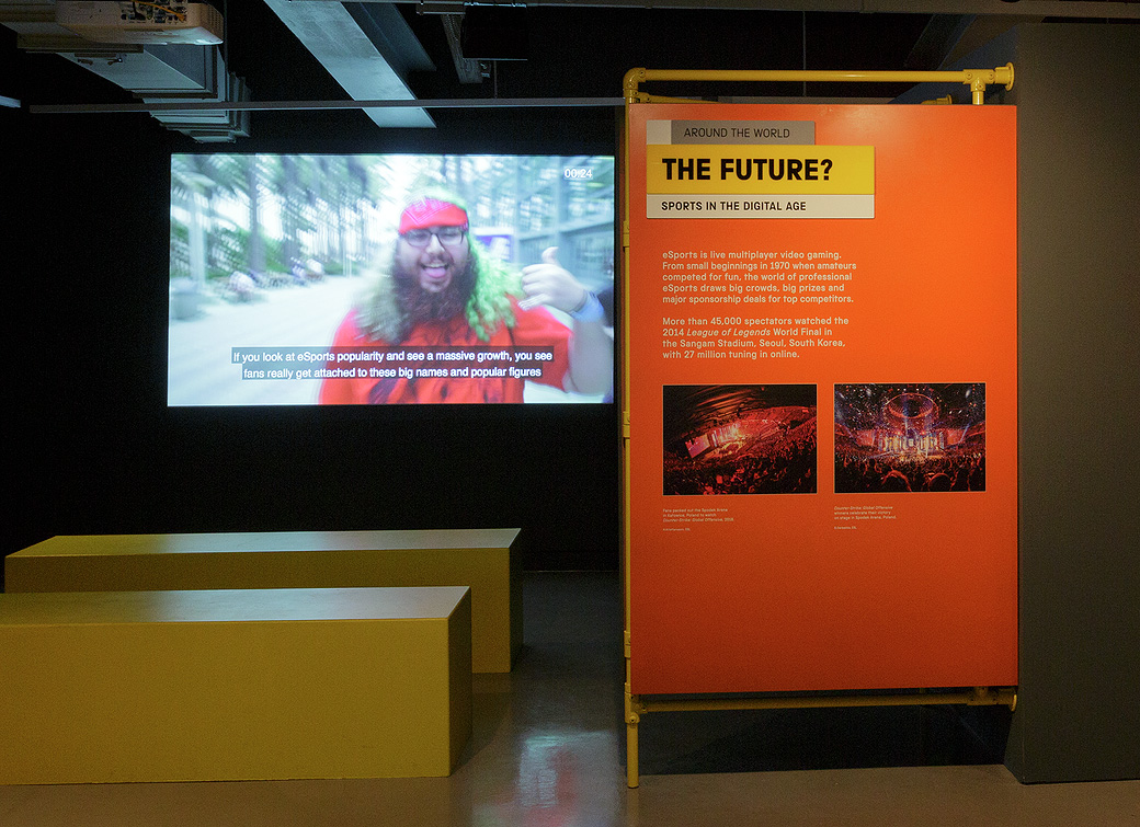 eSports section of Action Replay exhibition