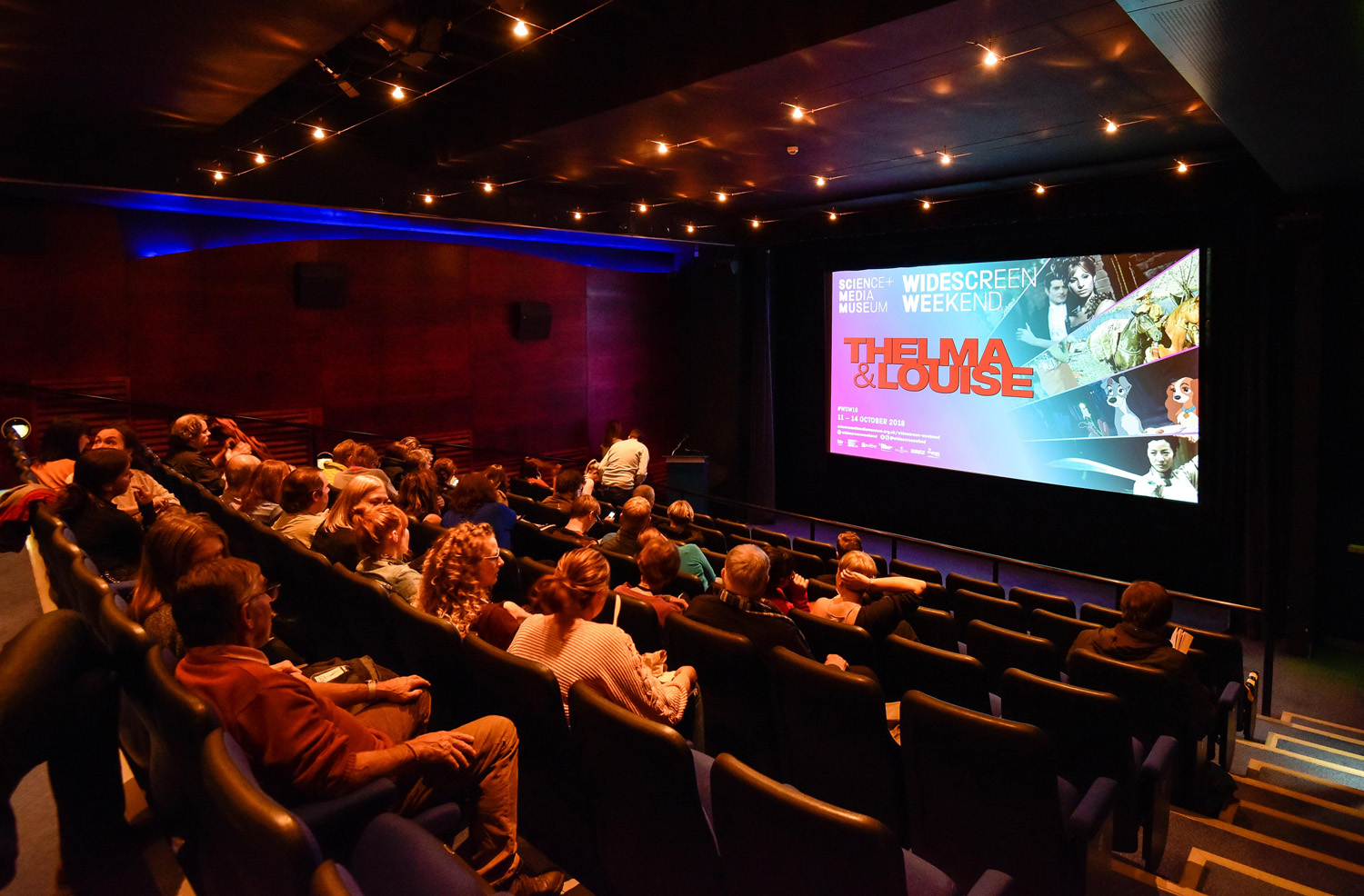 Audience members get ready to watch Thelma & Louise