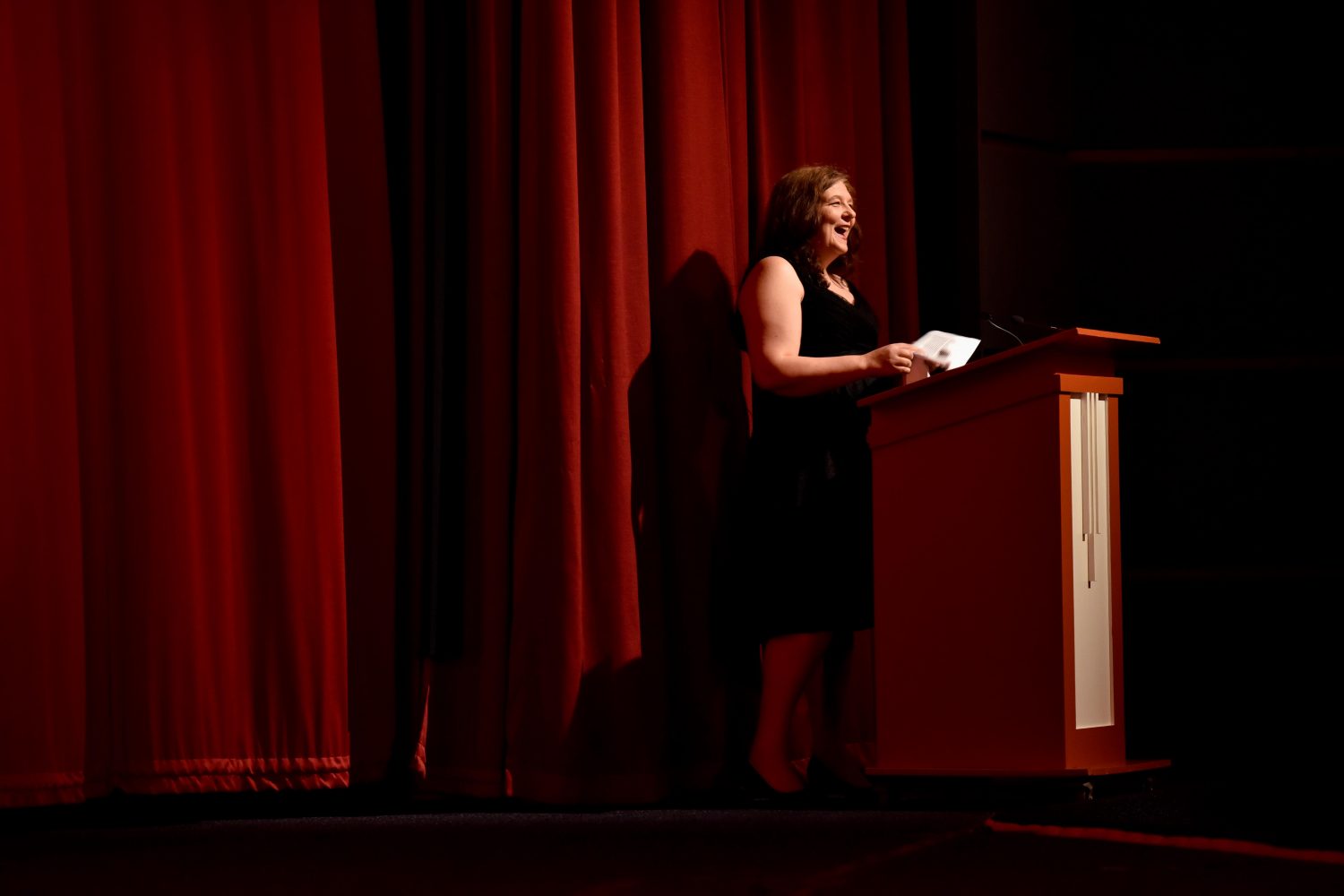 Maureen Younger on stage at Widescreen Weekend 2018