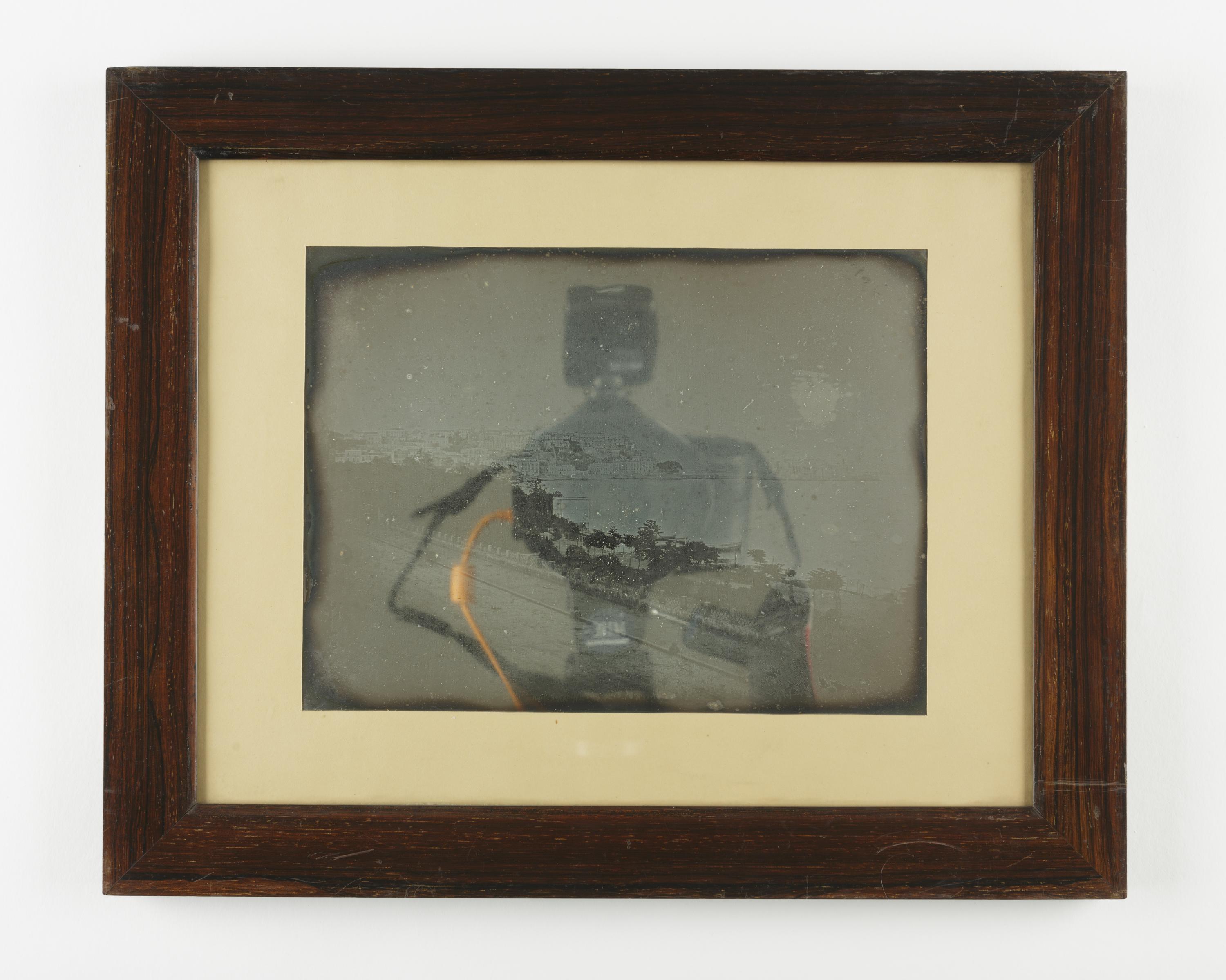 Daguerreptype, entitled "Naples, View from the second floor, South Window of Riveria di Chiaja No 57, looking East", taken by Alexander John Ellis on 25th May 1841